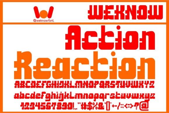 Action Reaction: Where Sci-Fi Meets Whimsy in Display Type