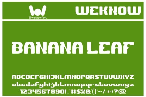 Banana Leaf: A Playful Display Font for Bold Branding
