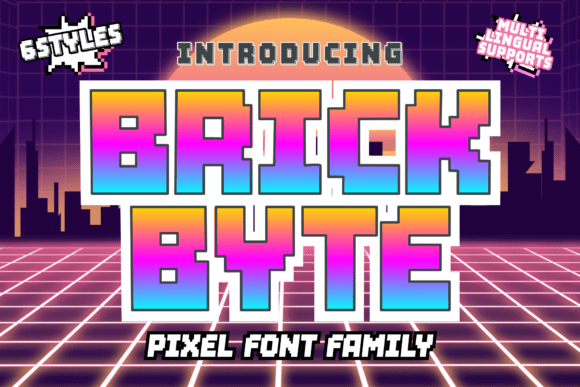 Brick Byte: Building Bold Visuals with a Voxel-Inspired Typeface