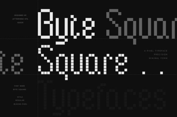 Byte Square: A Pixel Font for Modern Digital Projects