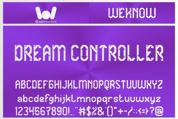 Dream Controller: A Typeface Forged in the Future