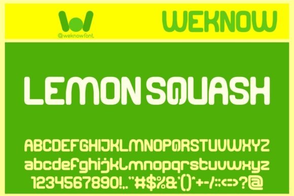 Lemon Squash: A Typeface for Bold, Playful Design