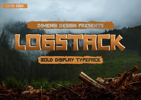Logstack Font: Where Nature's Strength Meets Design