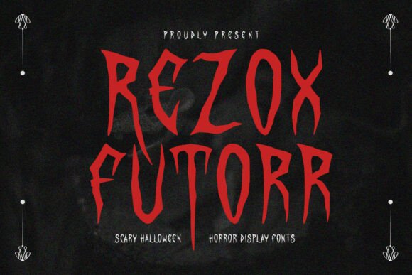 Rezox Futorr: The Ultimate Scary Halloween Display Font