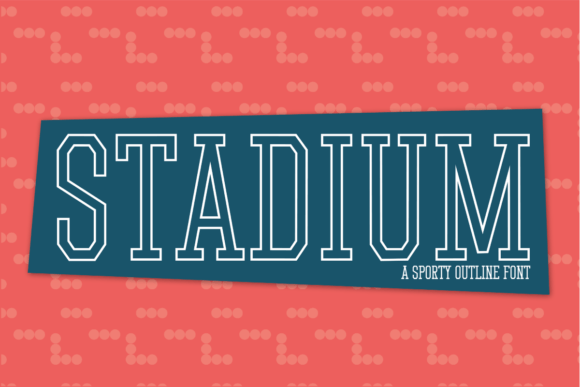 Stadium: The Bold Outline Font for High-Impact Branding