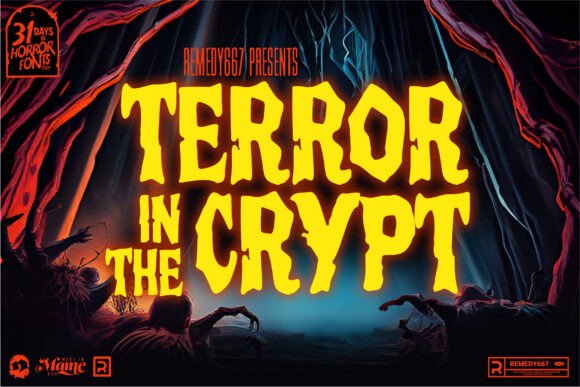 Terror in the Crypt: The 70s Gothic Horror Font
