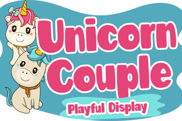 Unicorn Couple: A Chunky Display Font for Bold Projects