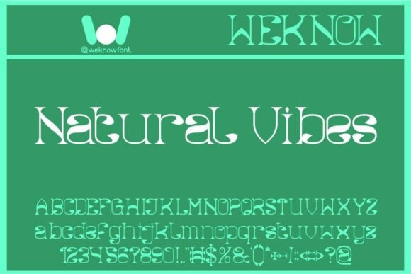 Unleash Organic Elegance with the Natural Vibes Typeface